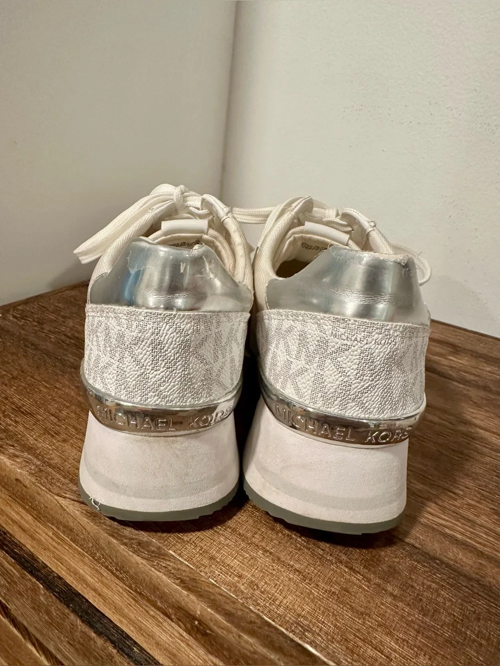 Michael Kors Monique Trainer Lace Up Sneakers, 7.5